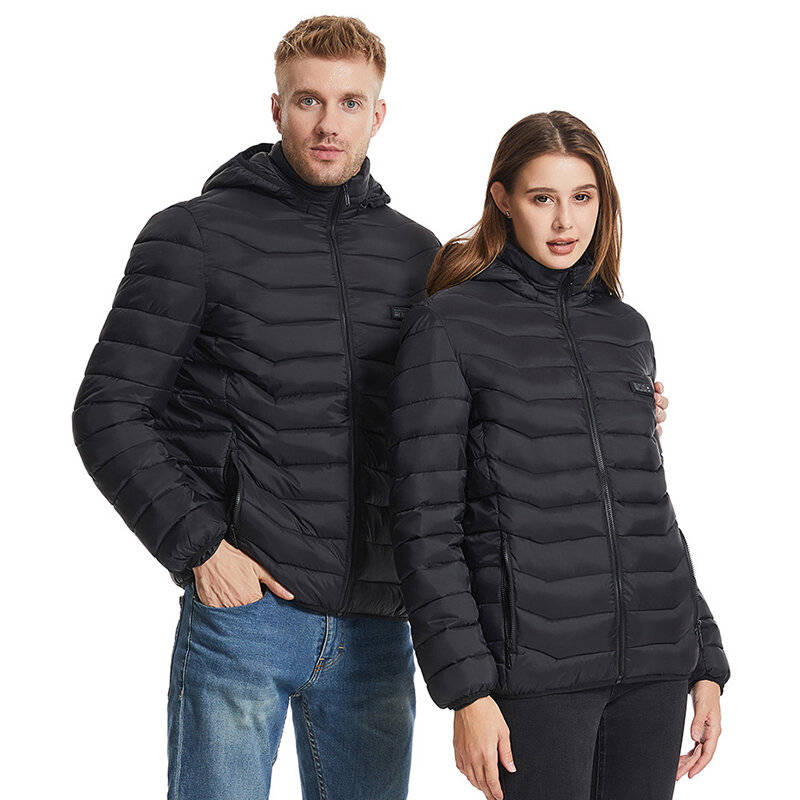 XL - TENGOO HZ-23 23 Zones Heated Jacket - Four-control, USB & DC Port, Smart Thermal Warm Jacket Un