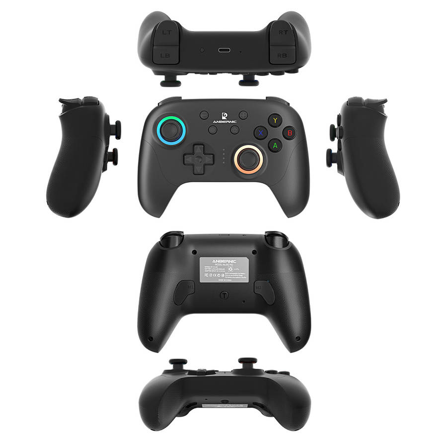 Purple - ANBERNIC RG P01 Tri-mode Wireless Game Controller Six-axis Hall Joystick and Trigger Gamepa