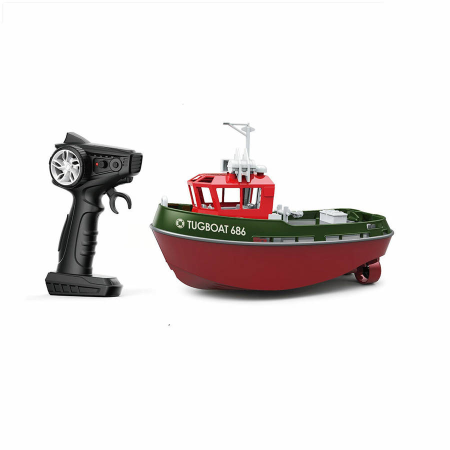 Black - TY XIN 686 2.4G 1/72 Rc Boat Powerful Dual Motor Wireless Electric Remote Control Tugboat Mo