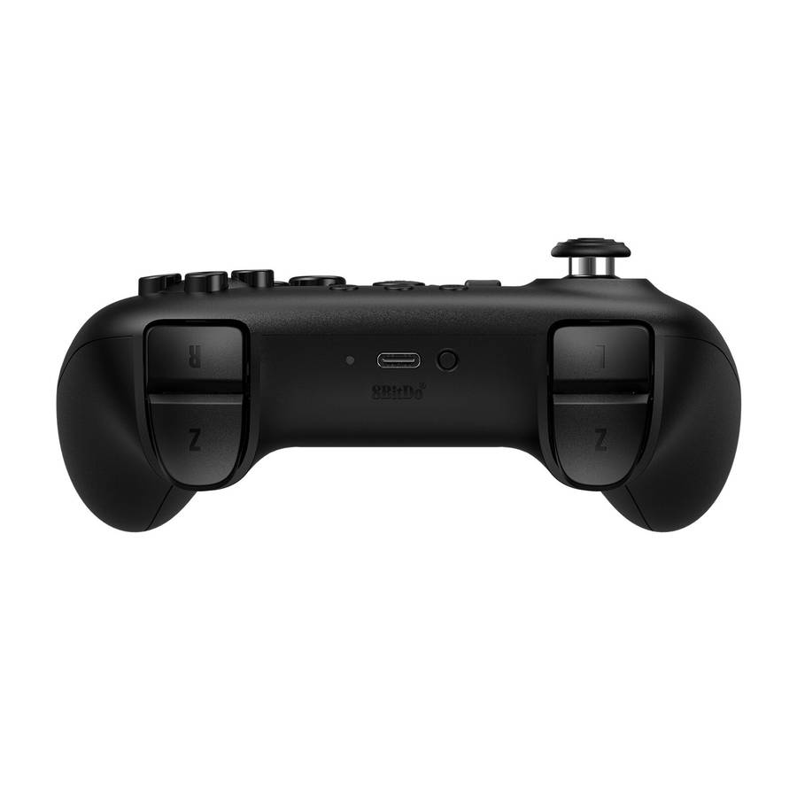 Black - 8Bitdo N64 Dual Mode Gaming Controller for Analogue 3D Switch Windows Android PC with Hall E