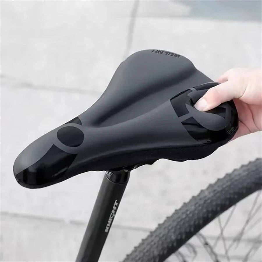 Type A - ESLNF Soft High Elastic Silicone Anti-slip Bicycle Saddle Thickened Shock Absorption Waterp