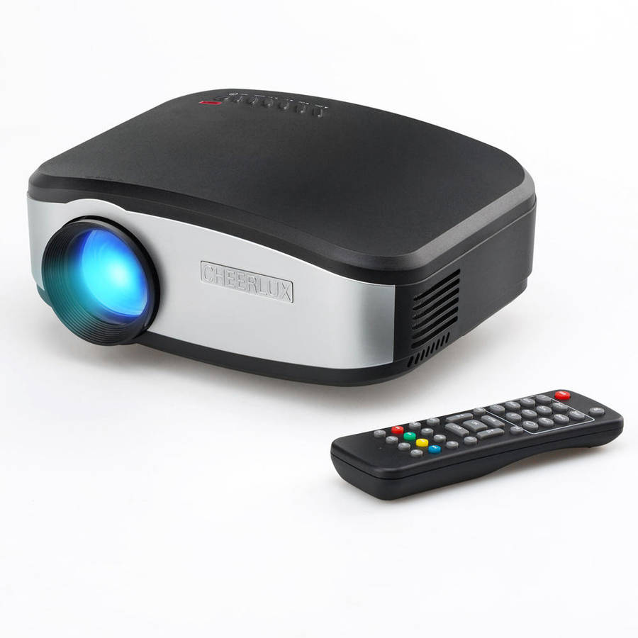 cheerlux c6 mini lcd projector 800x480 1200 lumens led projector ...