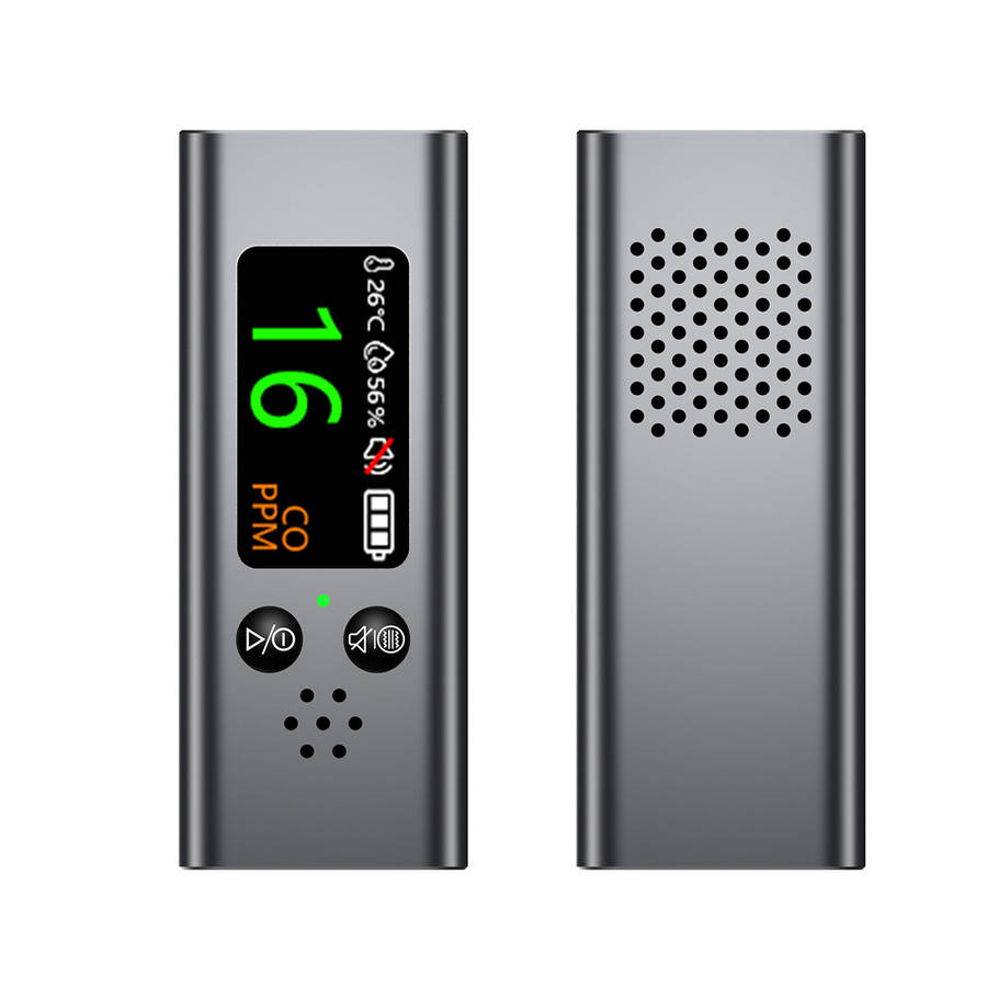 Orange - Carbon Monoxide Tester XYZ-123 Electrochemical Test 0-999 PPM CO Monitor TFT Screen USB Typ