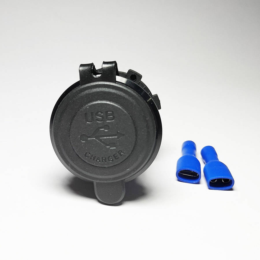 Green light - 12V-24V 60W Triple USB Car Charger Socket PD3.0 & Dual QC3.0 with Touch Switch Fast Ch