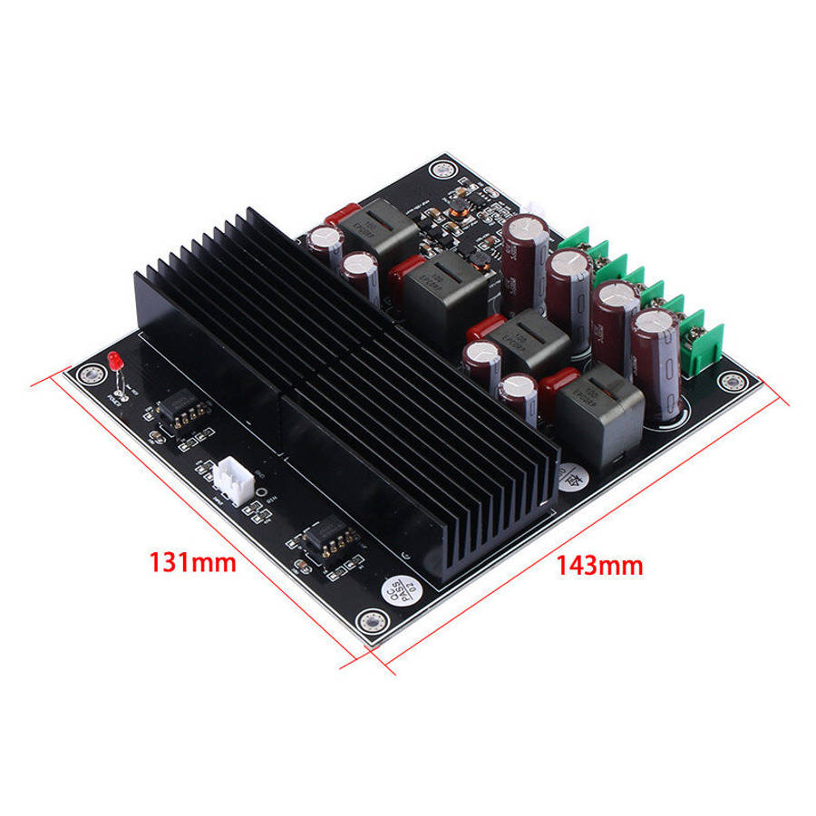 Black - HIFI Dual-Core TPA3255 Stereo Amplifier Board 2 Channel 600W+600W Class D Digital Power Amp