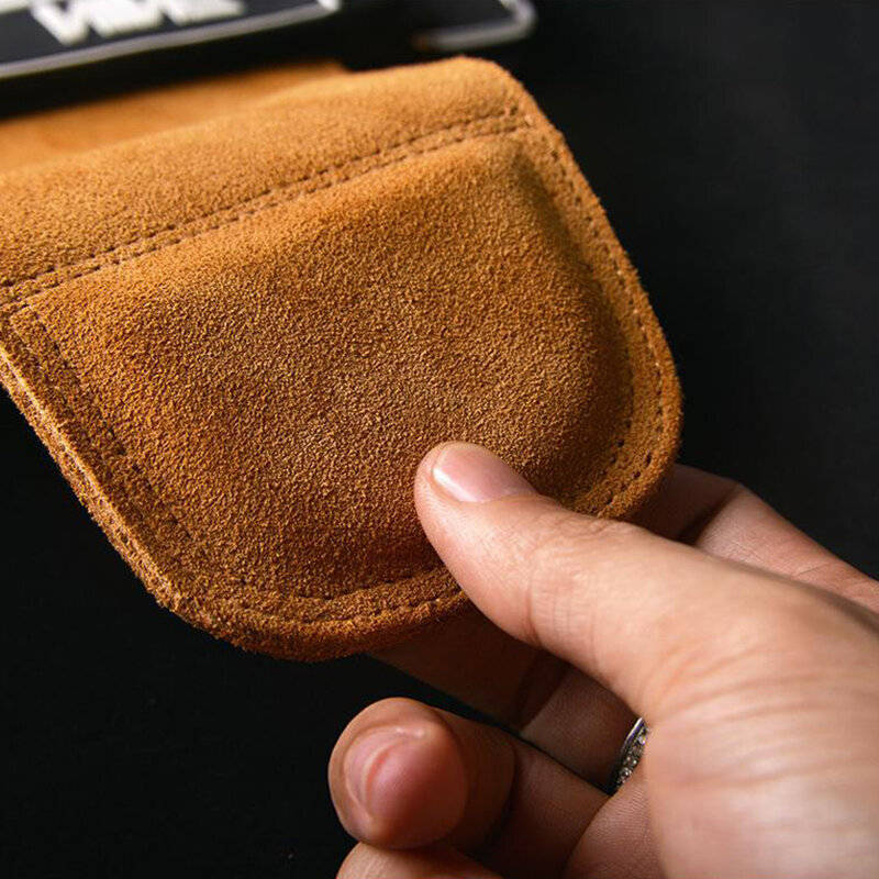 Black 4mm - 4mm Thickness Fitness Enhance Hand Support Cowhide Soft Material Anti-skid Push-pull Bac