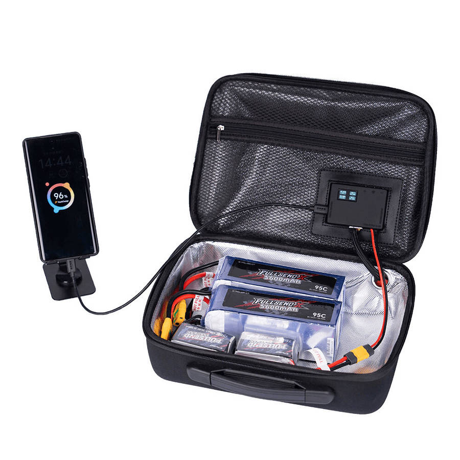 Black - iFlight Portable Heated Battery Case 30-60 Adjustable Temperature 50W Fast Heating for FPV D
