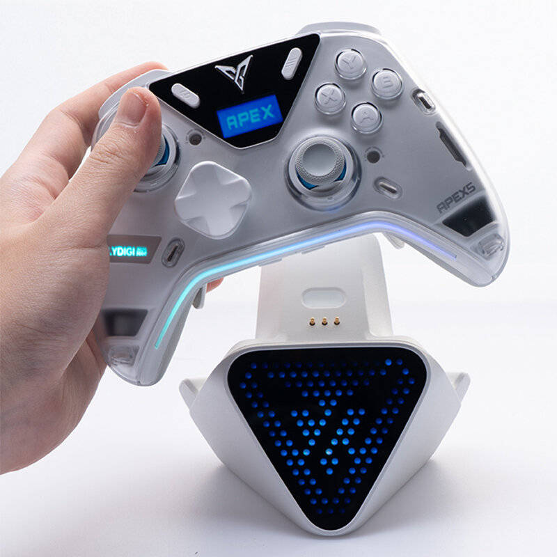 Black - Flydigi Charger Dock 2 Pro with RGB Dot Matrix Screen Multiple Expansion Hub for Flydigi APE