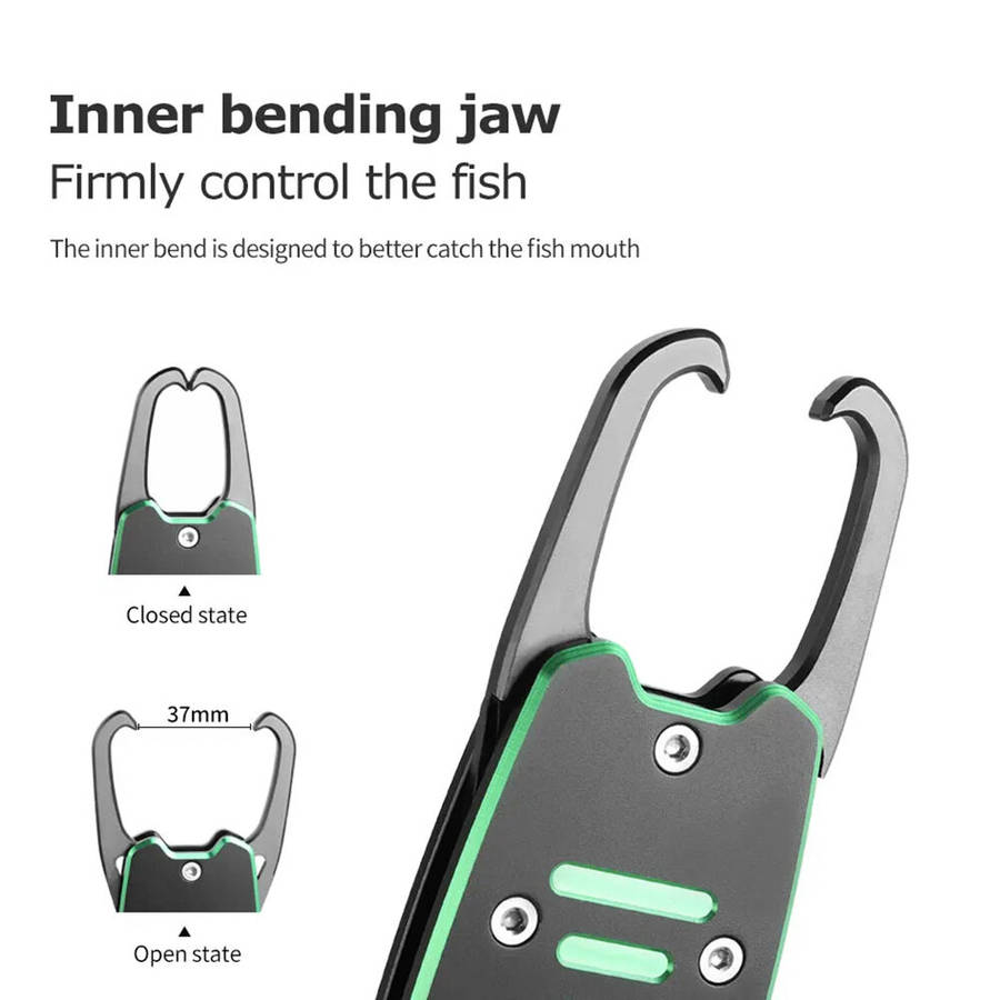 Green - ZANLURE 18 KG Aluminum Alloy Scale Fishing Pliers Grip Comfortable Non-slip Rubber Handle Fi