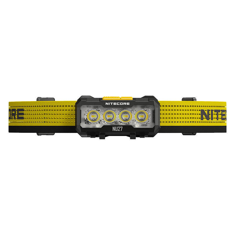 Yellow - Nitecore NU27 600 Lumen USB-C Rechargeable Multi Color Temperature Outdoor Headlamp Ultra L