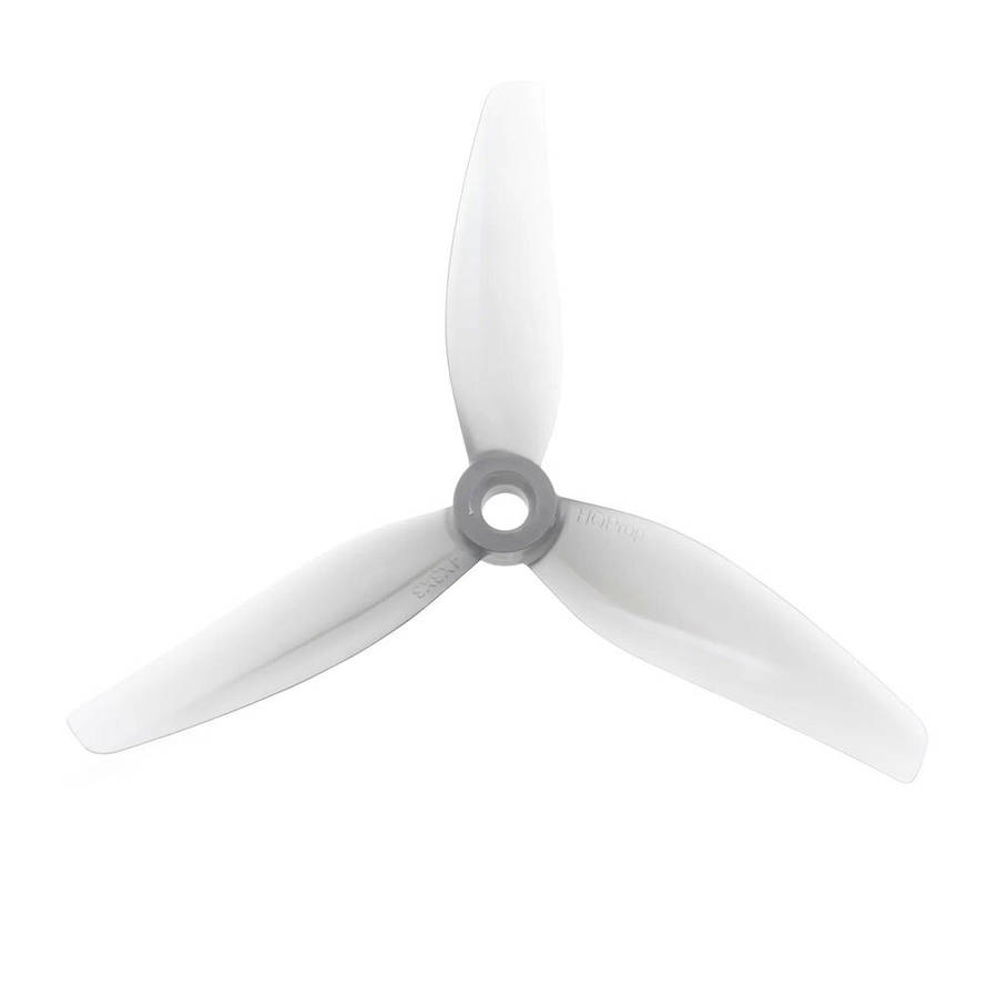 6 Pairs - 6 Pairs HQProp 4X3X3V2 4030 4 Inch 3-Blade Propeller 5mm Hole Poly Carbonate for RC Drone