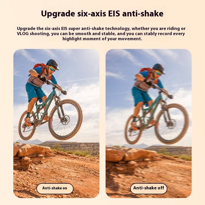 #1 - AUSEK 5K 30FPS Action Camera Dual Screen Outdoor Anti-Shake Action Camera HD Waterproof Helmet