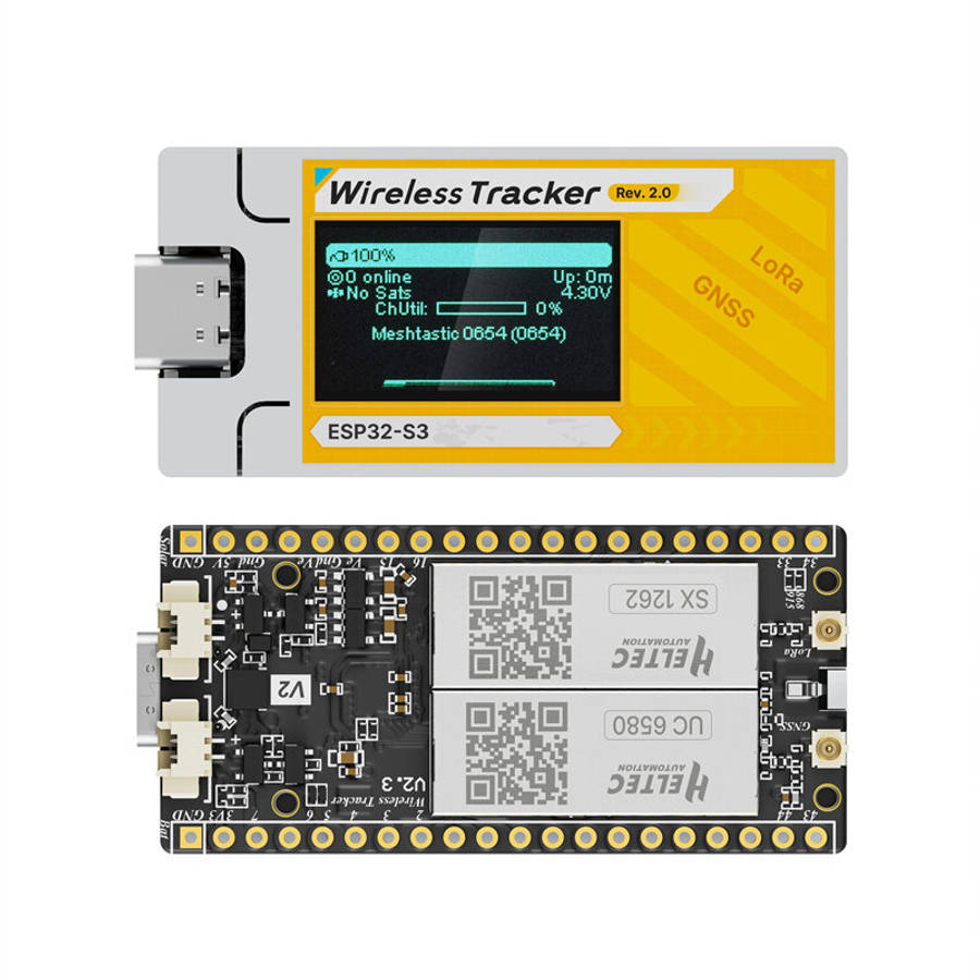 With Spring Antenna - Heltec Wireless Tracker V2 LoRa GNSS IoT Device ESP32-S3FN8 SX1262 UC6580 863-