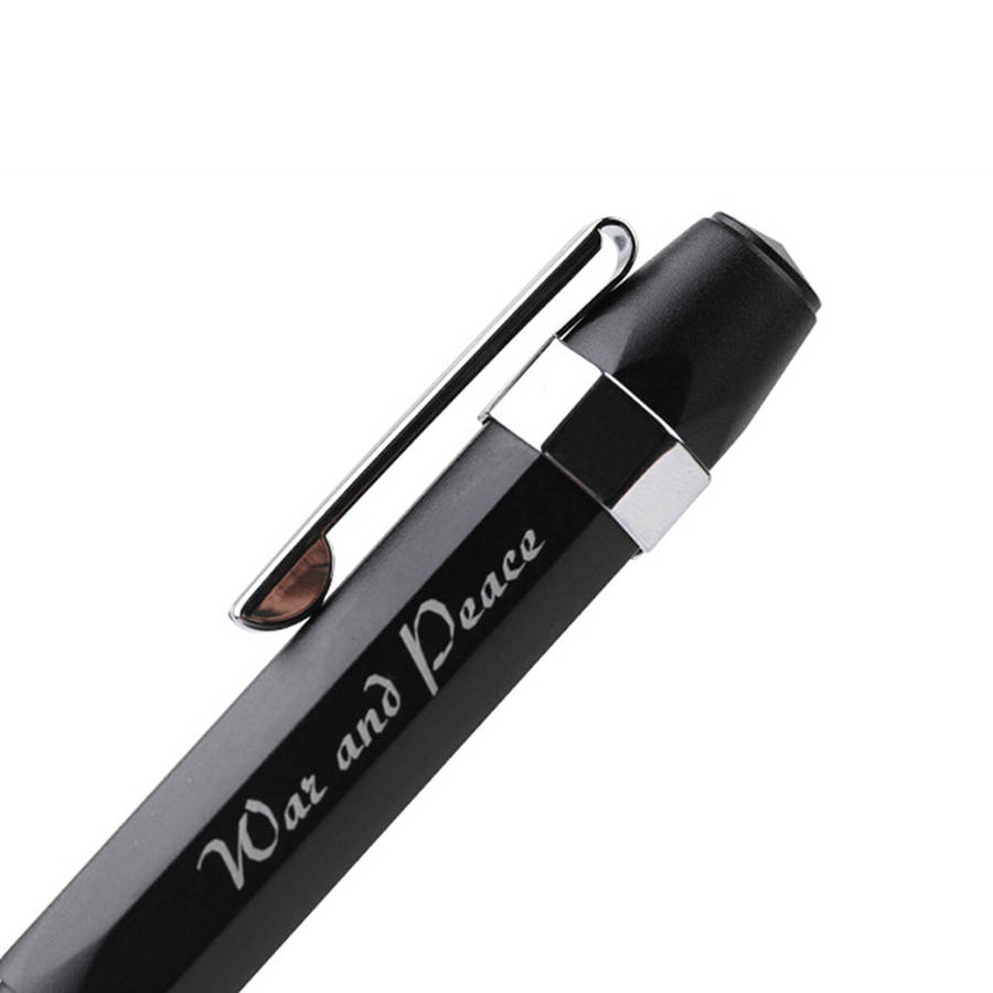 Metal Fountain Pen Short Smooth Calligraphy Writing Pen Ink Gel Pen with Iron Case Gift for Students