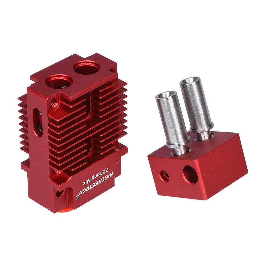 2-IN-1-OUT Mixed Color Hotend Bowden Extruder for Titan Bulldog 3D Printer Parts J-head 24v