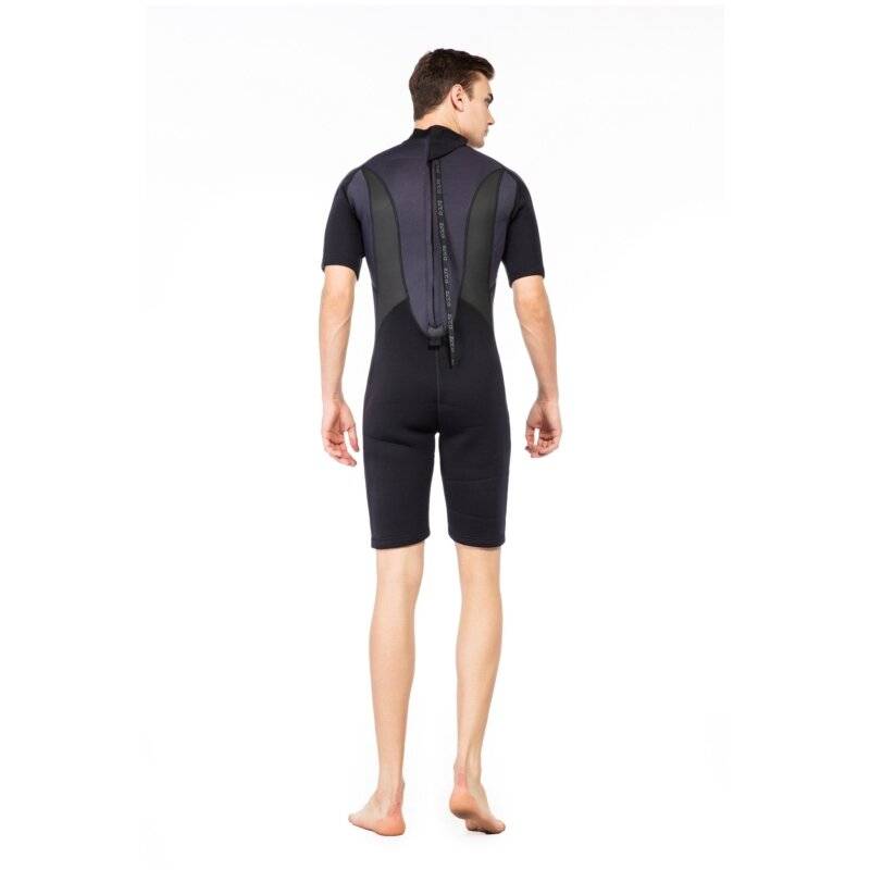 M - ZCCO 3mm Warm Wetsuit Neoprene Elastic Surfing Snorkeling Short Sleeves Diving Suit for Spearfis