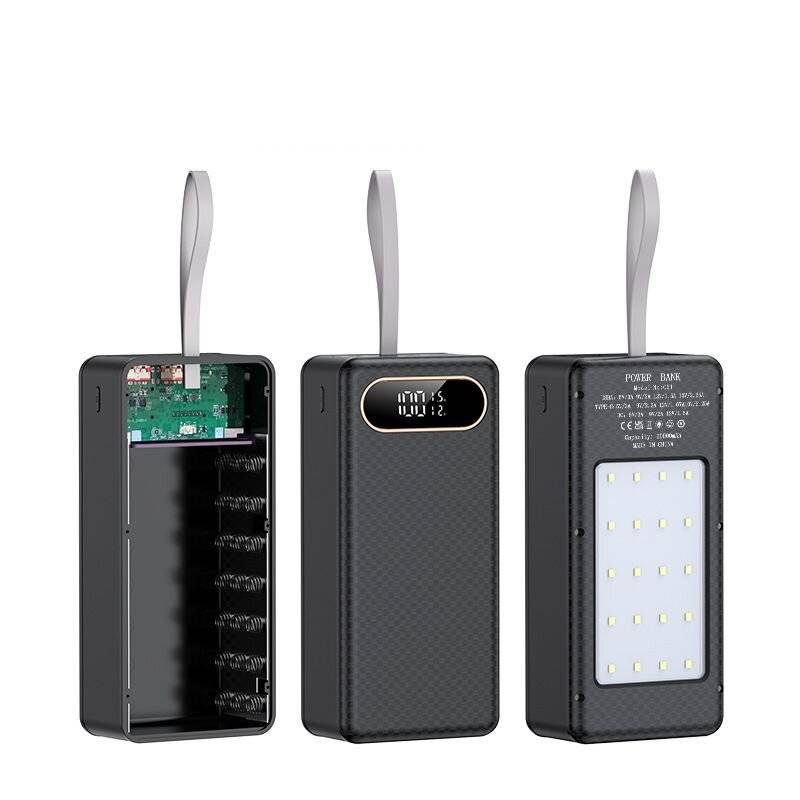 Green - 18650 Mobile Power Supply DIY Kit Super Fast Charging 22.5W DC Output Portable Lightweight L