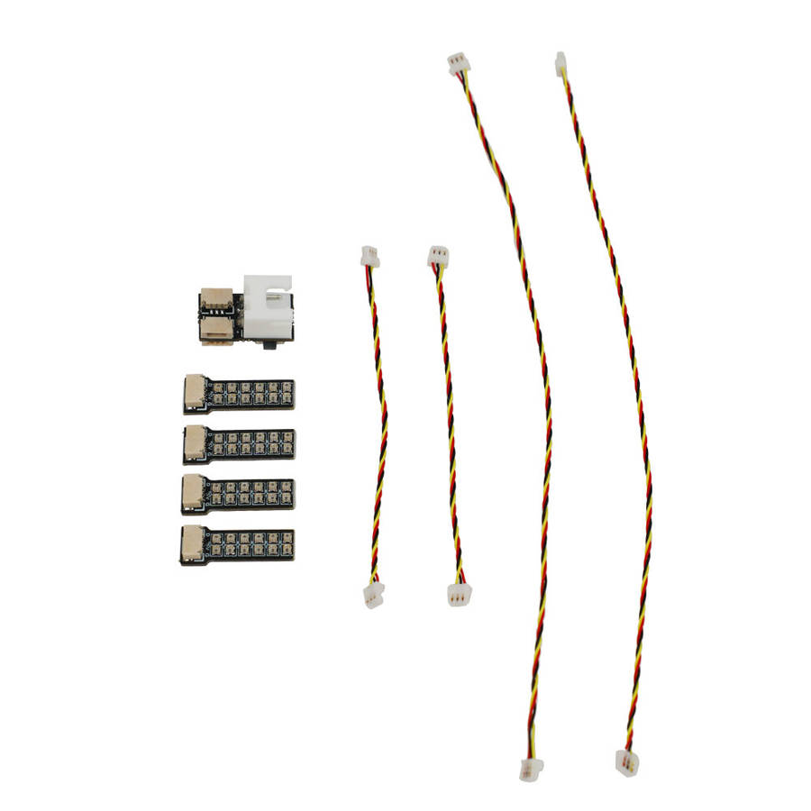 Lite Version - 4PCS DeepSpace PHLUX 2-3S Colorful LED Light Strip 3-5V For 5 Inch RC FPV Racing Dron