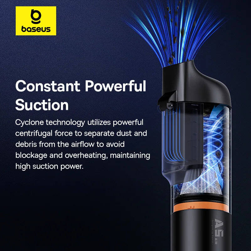 Baseus A5 Air 12000Pa Cordless Vacuum Cleaner Car Home Cleaner Portable Handheld Super Suction Mini