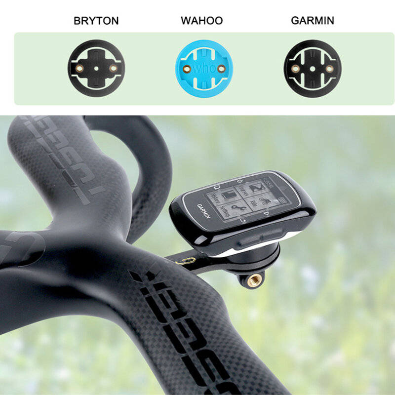 Black - CYDY 3K Matte Edge Bike Computer Holder Carbon Fiber GPS Odometer Handlebar Holder Extension