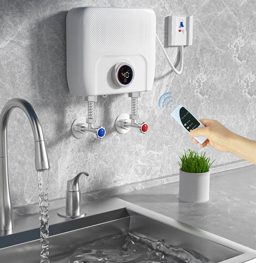 #0 - 4000W / 6500W Instantaneous Water Heater Knob Wall Mounted Electric Heaters Variable Frequency