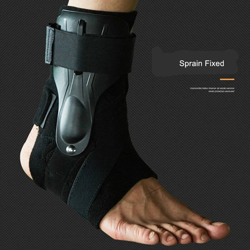M - 1pc Ankle Support Leather Strap Foot Protection Soft Breathable Easy to Adjust Anti-Sprain Fitne
