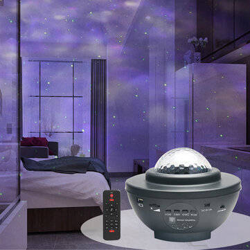 LED Galaxy Starry Night Light Projector Ocean Star Sky Party Speaker Lamp Remote