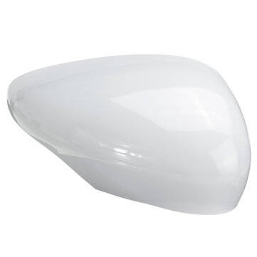 2PCS White Door Wing Mirror Cover Rear View Left Right Side For Ford Fiesta MK7 2009-2015