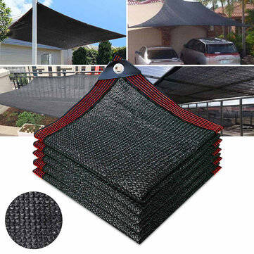 Patio Sun Shade Sail Sun Folding 90% UV Block Screen Awning Canopy Playground Outdoor G... (SIZE: L)