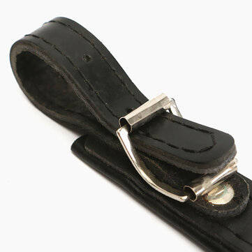 4pcs Black Thickness Guitar Accordion Strap PU Leather Shoulder Straps Belt Adjustable 2 Short 2 Lon