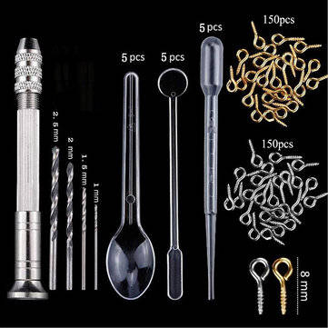 381Pcs DIY Crystal Epoxy Resin Mold Bracelet Pendant Jewelry Handmade Silicone Mold Set