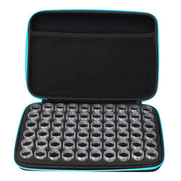 60 Slots Embroidery Diamond Paintings Storage Box Case Nail Art Holder Tool (COLOR.: BLUE)
