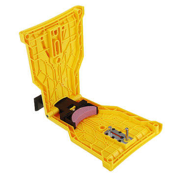 Drillpro Chainsaw Teeth Sharpener with Extra Stone Chainsaw Sharpener Bar-Mount Chainsaw Chain Sharp