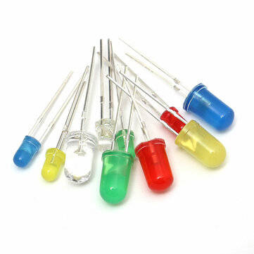 Geekcreit 375pcs 3MM 5MM LED Light Emitting Diode Beads Resistance Lights Kits Bulb Lamp