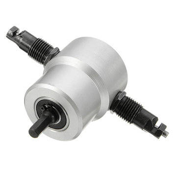 Drillpro YT-160A Double Head Sheet Metal Nibbler Cutter Drill Attachment Metal Sheet Cutter