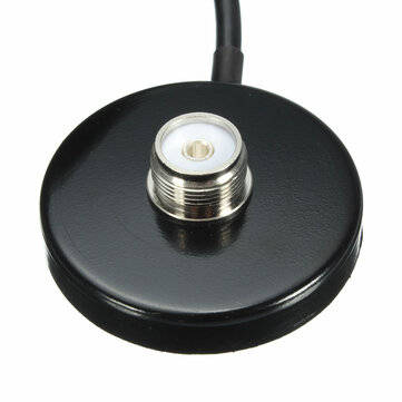 Black UHF 136-174MHz/400-470MHz Radio Antenna UHF with Magnet Mount Base