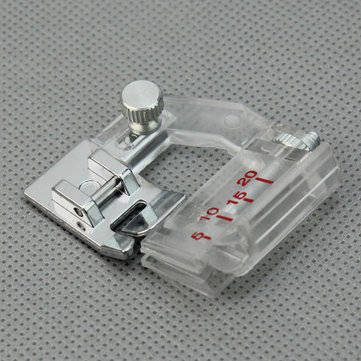 Home Snap On Adjustable Bias Binder Presser Foot Feet for Sewing Machines