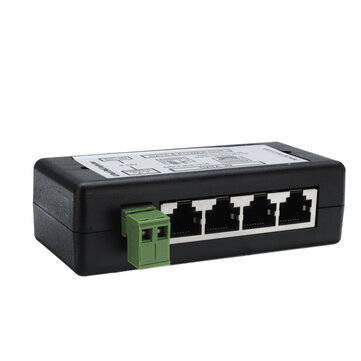 4Ports POE Injector POE Splitter for CCTV Network POE Camera Power Over Ethernet IEEE802.3af