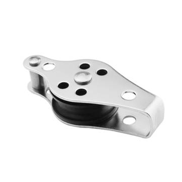 BSET MATEL Stainless Steel 316 Pulley Blocks Rope Runner Kayak Boat Accessories Canoe Anchor Trolley