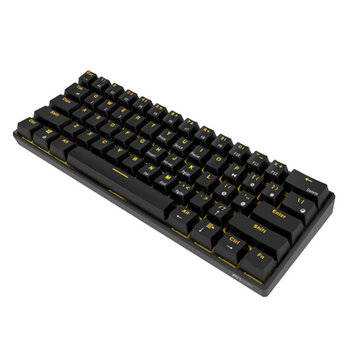 Royal Kludge Rk61 Mechanical Keyboard Bluetooth Wired Dual Mod... (switch: Redswitch | Color: Black)