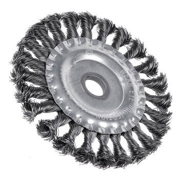 100-200mm Silver Steel Wire Wheel Garden Weed Brush Lawn Mower Head Trimmer Accesso... (SIZE: 125MM)