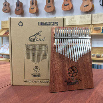 GECKO K17GY 17 Keys Kalimba Finger Thumb Piano Wooden Keyboard Percussion Musical Instrument Gift