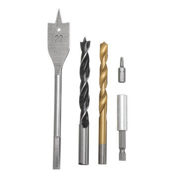 31Pcs Titanium Coated Hole Saw Cutting Set 1/4 Inch Hex Shank Magnetic Connecting Rod Screwdriver Bi