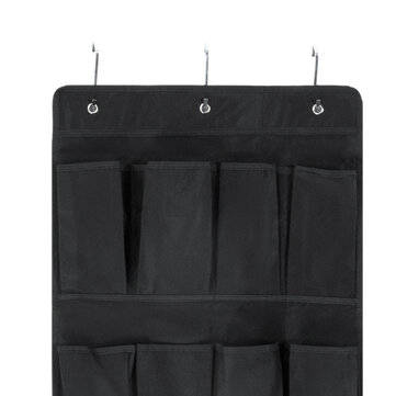 24 Plaid Over Door Hanging Bag Box Shoe Rack Hanger Storage Tidy Organizer Bag