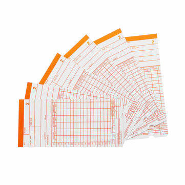 90Pcs Monthly Time Clock Cards Payroll For Employee Attendance Bundy Recorder Timer