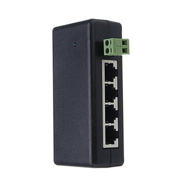 4Ports POE Injector POE Splitter for CCTV Network POE Camera Power Over Ethernet IEEE802.3af