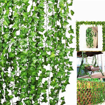 10Pcs Artificial Trailing Ivy Vine Leaf Ferns Greenery Garland Plants Foliage Flowers Decorations