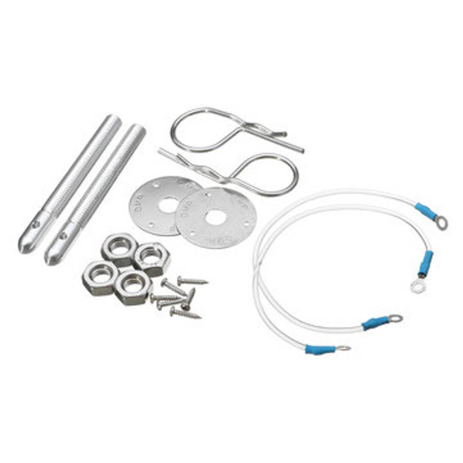 Universal Muscle Car Hair Locking Pin Style Hood Pin Latch Set Lanyard Studs Set