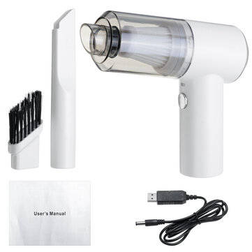 120W Cordless HandHeld Vacuum Cleaner Mini Portable Dust Cleaner for Car Office Ho... (COLOR: WHITE)