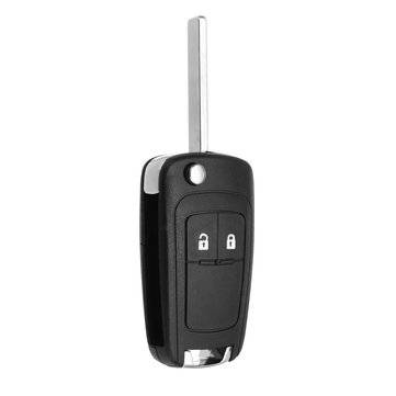 2 Button 433MHz Flip Remote Fob Key ID46 Chip For OPEL VAUXHALL Astra Insignia